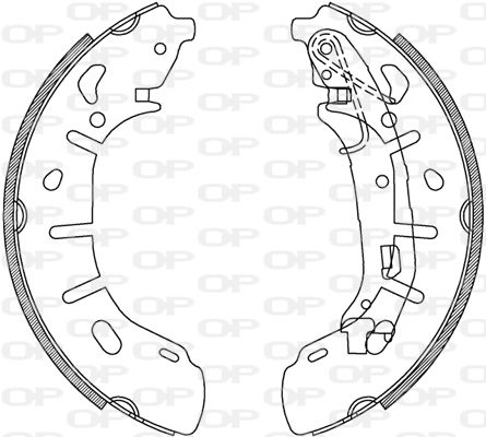 OPEN PARTS Bremžu loku komplekts BSA2240.00